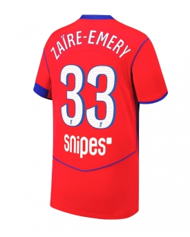 Billige Fotballdrakt Paris Saint-Germain Warren Zaire-Emery #33 Replika Tredjedrakt 2025-26 Kortermet Billige Fotballdrakt Paris Saint-Germain Warren Zaire-Emery #33 Replika Tredjedrakt 2025-26 Kortermet